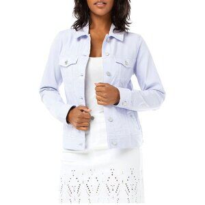 NWT Liverpool Los Angeles Womens Lilac Denim Jacket Size Small
